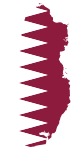 Qatar Map Flag